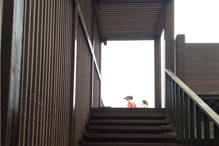 Beijing Xiangshan Club used 1500 sq meters dassoXTR rain clad siding, decking, and lumber. it's a Comprehensive application of door, window, corridor and finished in 2014.