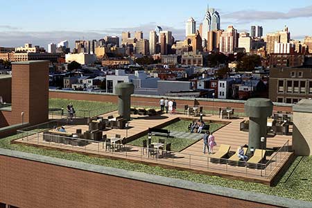 Green Roof Philadelphia concept drawing