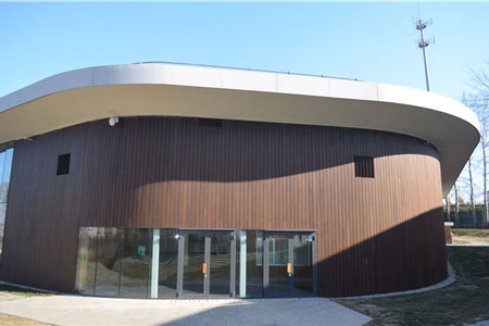 Beidai River Youth center uses 30,000 Sq.ft (3,000 Sq.m) of dassoXTR rain clad siding and decking on this spectacular project that completed in 2012.