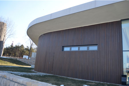 Beidai River Youth center uses 30,000 Sq.ft (3,000 Sq.m) of dassoXTR rain clad siding and decking on this spectacular project that completed in 2012.