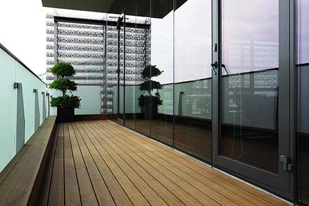 Outdoor bamboo decking by dassoXTR at Wanke Headquarters in Shenzhen, China