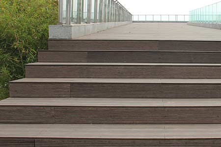 dassoXTR fused bamboo decking used on steps