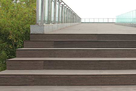 dassoXTR fused bamboo decking used on steps