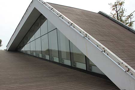 dassoXTR fused bamboo siding used on roof