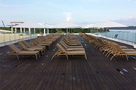 Mexican hotel & resort featuring 8,000 sqft of dassoXTR Fused Bamboo decking