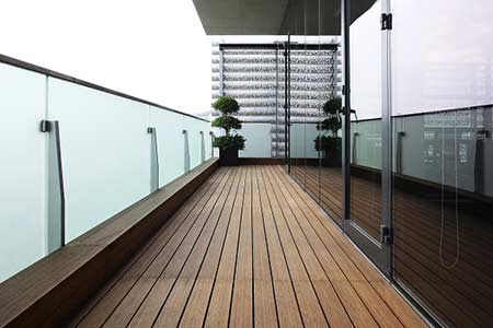 Outdoor bamboo decking by dassoXTR at Wanke Headquarters in Shenzhen, China