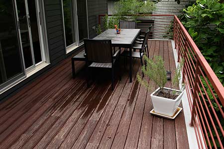 dassoXTR exterior bamboo decking installed in private residence
