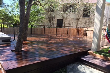 Build with dassoXTR, a hardwood decking product made of fused bamboo,  is less expensive than some tropical hardwoods, 100% sustainable and will last for decades.