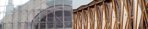 How is Bamboo used in construction? Bamboo scaffolding and Decorative Architecture.